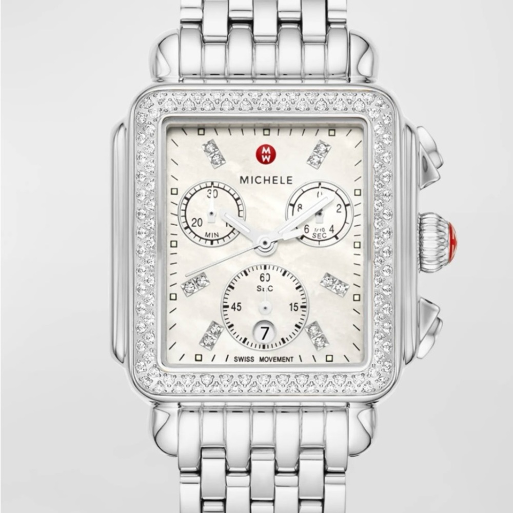 Michele watch with 3 bands